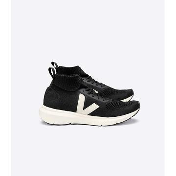 Veja V-KNIT RICK OWENS MID Men's Shoes Black | NZ 288AHK